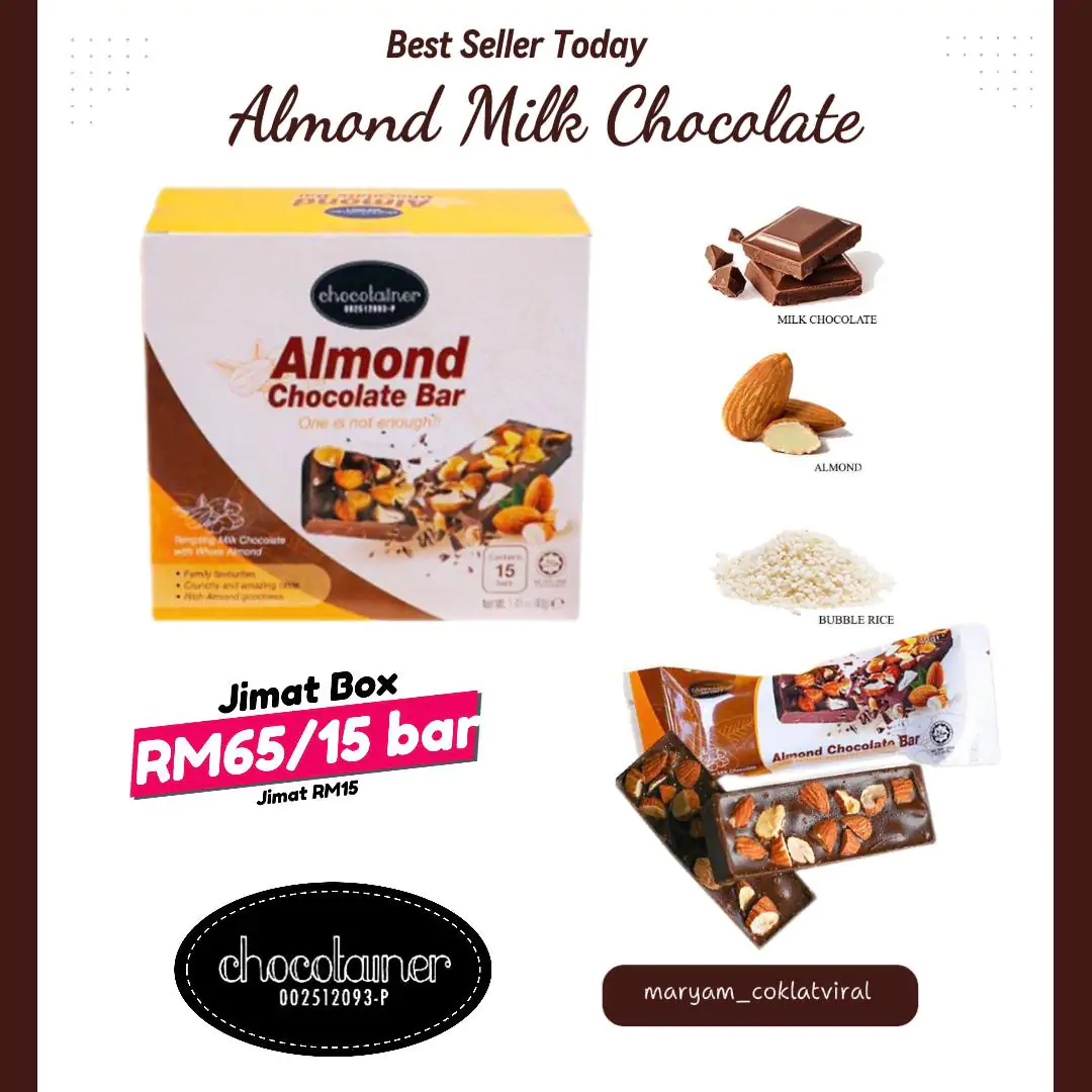 Set Jimat Box Almond Milk Chocolate