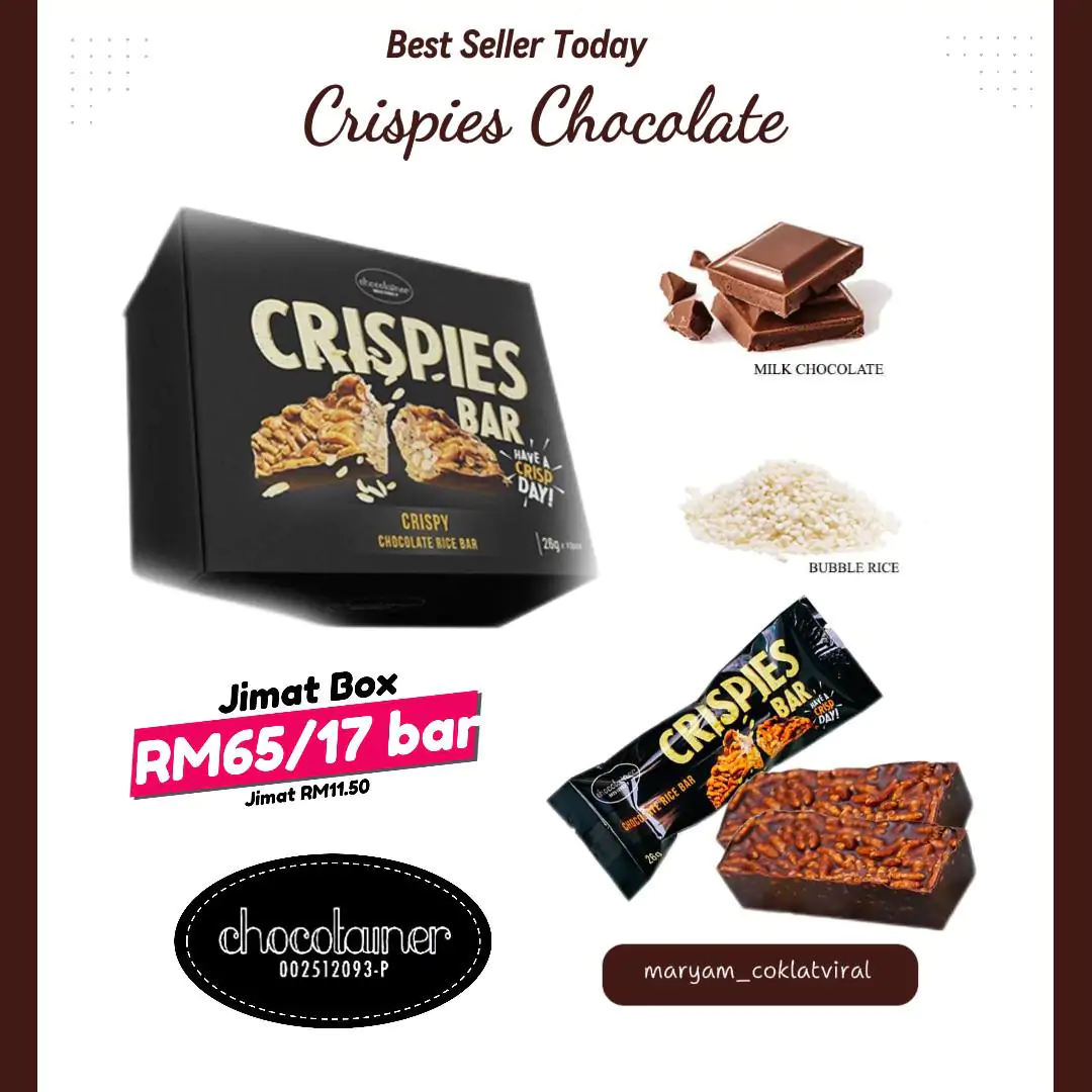 Set Jimat Box Crispies Milk Chocolate